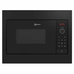 Neff N30 HLAWG25S3B Built-In Microwave - Black - Front Face Display View