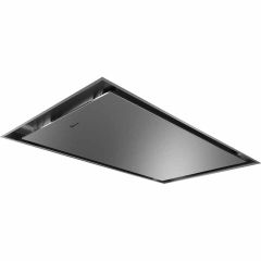 Neff N50 I95CAQ6N0B 90cm Ceiling Cooker Hood - Stainless Steel - Mounted Bottom Front Side View