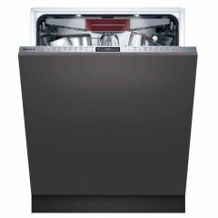 Neff N90 S189YCX02E Built-In F/I 60cm 14 Place Dishwasher - Black - Open Front Face View