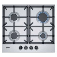 Neff N70 T26DS49N0 60cm Gas Hob - Stainless Steel - Cooking Zones Top View