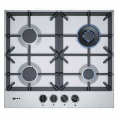 Neff N70 T26DS59N0 60cm Gas Hob - Stainless Steel - Gas Cooking Zones Top View