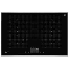 Neff N90 T68TF6RN0 85cm Flex Induction Hob - Black Glass - Induction Zones Top View