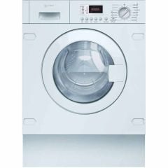 Neff V6320X2GB Built-In 7/4kg 1400rpm Washer Dryer - White - Closed Door Front Housing View