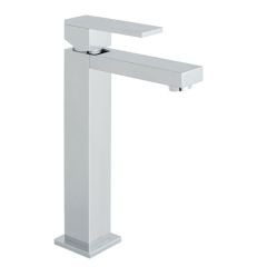 Vado Notion Extended Mono Basin Mixer Smooth Bodied Single Lever Deck Mounted with Honeycomb Flow Regulator (no waste) - NOT-100EF/SB-C/P