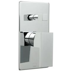 Vado Notion Concealed Single Lever Wall Mounted Manual Shower Valve With Diverter - Chrome - NOT-147A-C/P