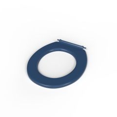 Nyma Pro Ring Only Toilet Seat With Pillar Hinge - Stainless Steel - Dark Blue - 260015/DB