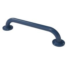 Nyma Pro Round Flange Grab Rail With Exposed Fixings - 455mm - Steel - Dark Blue - GR-18/35/DB