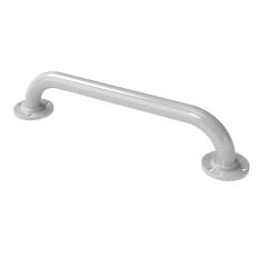 Nyma Pro Round Flange Grab Rail With Exposed Fixings - 455mm - Steel - White - GR-18/35/WH