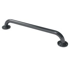 Nyma Pro Round Flange Grab Rail With Exposed Fixings - 610mm - Steel - Dark Grey - GR-24/35/DG