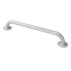 Nyma Pro Round Flange Grab Rail With Exposed Fixings - 610mm - Steel - White - GR-24/35/WH