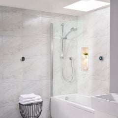 Aqualisa Optic Q Smart Shower Concealed with Adj Head and Bath Fill - HP/Combi - OPQ.A1.BV.DVBTX.20