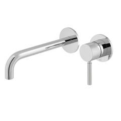 Vado Origins Slimline 2 Hole Wall Mounted Single Lever Basin Mixer with Knurled Handle - ORI-209S/A-CPK
