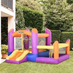 Outsunny Bouncy Castle with Slide & Pool - 3 x 2.8 x 1.7m - - 342-020V70
