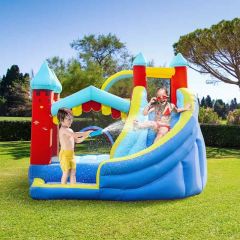 Outsunny 4-in-1 Large Bouncy Castle with Slide & Pool - 2.9 x 2.7 x 2.3m- 342-042V70