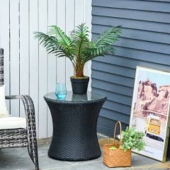 Outsunny Palm Artificial Plant - 600mm - Green - 844-334