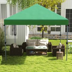 Outsunny 3 x 3m Pop Up Gazebo With Wheeled Bag - Green - 84C-502V00GN