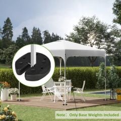 Outsunny Gazebo Weights With Reinforce Pins & Carry Belt - Set of 4 - 84C-514V00BK