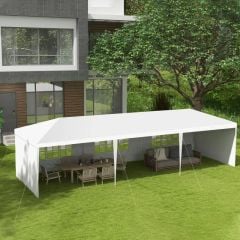 Outsunny 9 x 3m Marquee With Removable Walls - White - 840-063V01WT