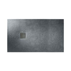 Roca Terran 1000 x 800 Superslim Stonex Shower Tray No Frame - Slate