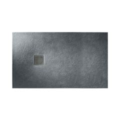 Roca Terran 1200 x 700 Superslim Stonex Shower Tray No Frame - Slate - P1014B02BC01200