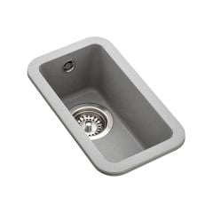 Rangemaster Paragon Compact 0.5 Bowl Igneous Granite Kitchen Sink - Dove Grey - PAR1632DG/