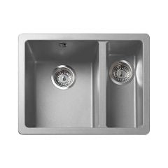 Rangemaster Paragon 1.5 Bowl Rh Igneous Granite Undermount Kitchen Sink - Dove Grey - PAR3115DG/