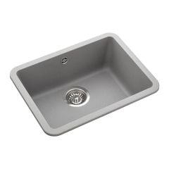 Rangemaster Paragon Compact 1 Bowl Igneous Granite Kitchen Sink - Dove Grey - PAR4432DG/
