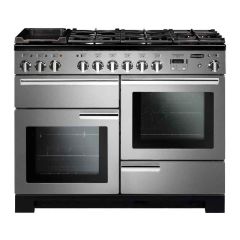 Rangemaster Professional Deluxe 110 Dual Fuel Cooker - Stainless Steel - PDL110DFFSS/C