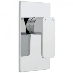 Vado Phase Square Back Plate Concealed Manual Shower Valve Single Lever Wall Mounted - Chrome - PHA-145A-C/P