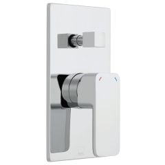 Vado Phase Concealed Single Lever Wall Mounted Manual Shower Valve With Diverter - Chrome - PHA-147A-C/P