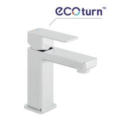 Vado Phase Mono Basin Mixer Smooth Bodied Single Lever Deck Mounted with EcoTurn and Honeycomb Flow Regulator (no waste) - PHA-200FW/SB-CP