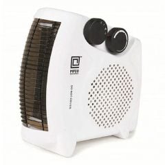 PIFCO 2kW Dual Position Portable Fan Heater with Thermostat - White - 203830
