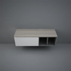 RAK Ceramics Plano 1400mm Wood Worktop - Grey Elm - PLASL14146EGY