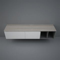 RAK Ceramics Plano 2000mm Wood Worktop - Grey Elm - PLASL20146EGY