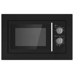 Prima Built-in Black Microwave - Front Face Display View