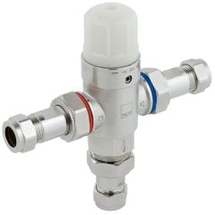 Vado Protherm In-Line Thermostatic Valve Tmv3 Approved Supplied With 15Mm Fittings - Chrome - PRO-5001-N/P