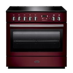 Rangemaster Professional+ FX 90cm Induction Range Cooker - Cranberry/Chrome - PROP90FXEICY/C