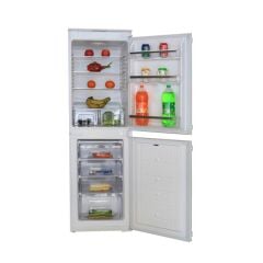 Prima 50/50 Fridge Freezer - Organized Storage Shelves And Drawers Open Front View