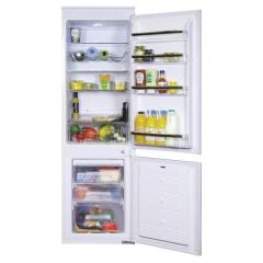 Prima+ 70/30 Frost Free Fridge Freezer - Organized Shelves And Storage Units Open Front View