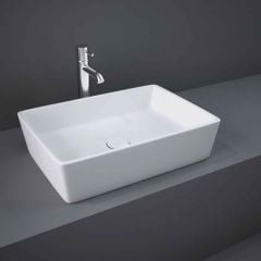 RAK Ceramics Feeling 50cm Rectangular Counter Top Wash Basin - Alpine White - FEECT5000AWHA
