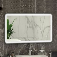 RAK Ceramics Art Soft 600 x 1000mm LED Illuminated Mirror - Brushed Nickel - RAKARTSFBN5003