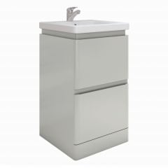 RAK Ceramics Resort Floor Standing 500mm Basin Unit - Grey - RAKRSTFSU50603