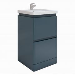 RAK Ceramics Resort Floor Standing 500mm Basin Unit - Denim Blue - RAKRSTFSU50604