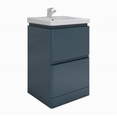 RAK Ceramics Resort Floor Standing 550mm Basin Unit - Denim Blue - RAKRSTFSU55604