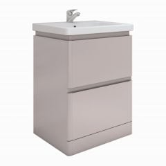 RAK Ceramics Resort Floor Standing 650mm Basin Unit - Mushroom - RAKRSTFSU65602