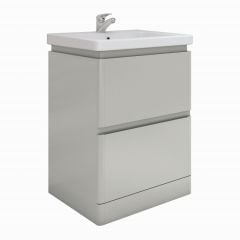 RAK Ceramics Resort Floor Standing 650mm Basin Unit - Grey - RAKRSTFSU65603