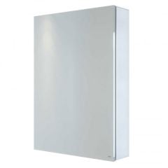 RAK Ceramics Gemini Alluminium Single Door Mirrored Cabinet with Adjustable Shelves 700x500mm - RAKGEM5001