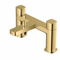 RAK Ceramics Petit Square Deck Bath Shower Mixer - Brushed Gold - RAKPES3005G