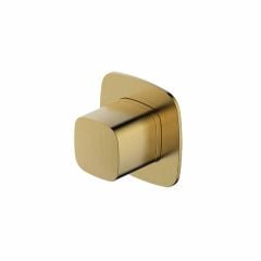 RAK Ceramics Petit Square Concealed Diverter Single Outlet - Brushed Gold - RAKPES3020-1G