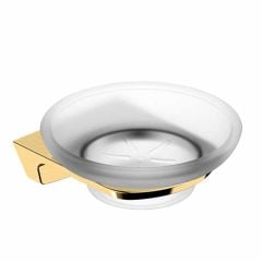 RAK Ceramics Petit Square Soap Dish Holder - Brushed Gold - RAKPES9905G